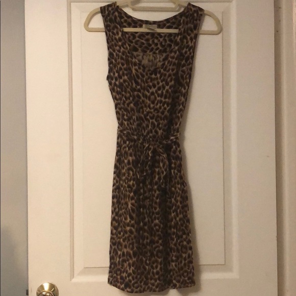 Scoop Neck Cotton Leather dress - Picture 5 of 5